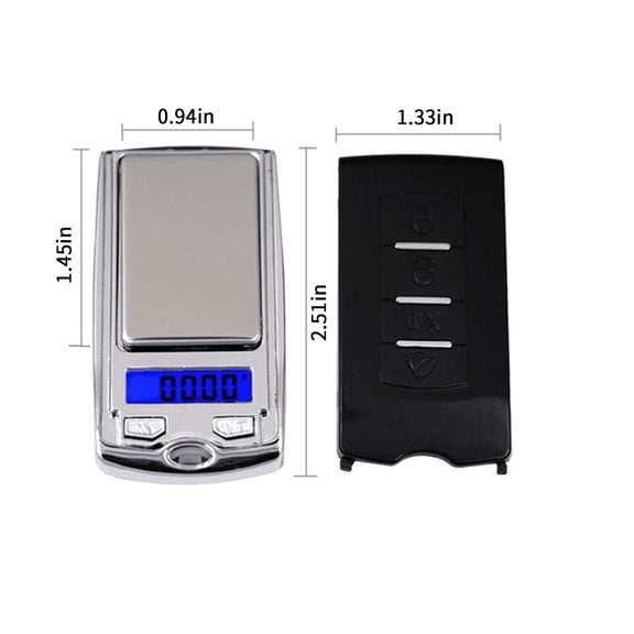 Rkxzt Electronic Scales High Accuracy Mini Digital Pocket Scale 200g 0.01g LCD Display Electronic Kitchen Jewelry Scale Silver Kitchen