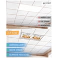 thumbnail image 6 of Fluorescent Light Covers for Ceiling Lights 1 Pack, Thanksgiving Pumpkins Fall Magnetic Ceiling Light Covers 2x4ft for Classroom Office School, Maple Leaf Black Striped Drop Ceiling Light Shade, 6 of 7