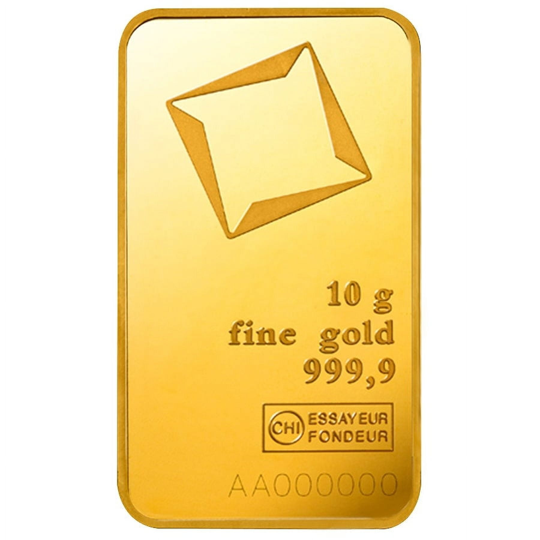 10 Gram Gold Bar Valcambi Suisse .9999 Fine (in Assay)