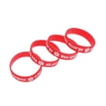 thumbnail image 1 of FELTECHELECTR 4 pulseras de silicona con advertencia médica para niños, pulseras decorativas de PVC, anillos de mano., 1 of 5