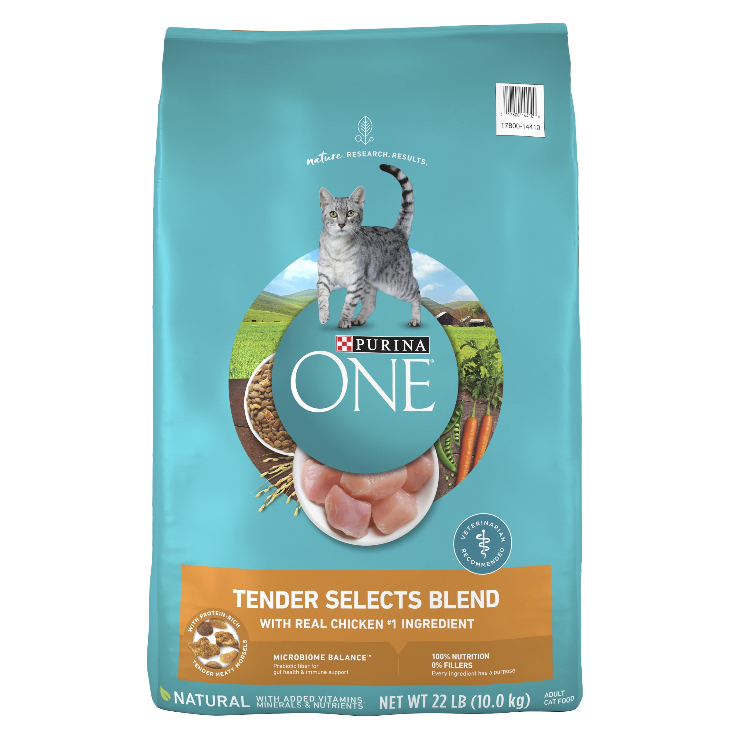 Purina One Tender Selects Blend Dry Cat Food Chicken, 22 lb Bag -  