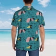 thumbnail image 6 of Fotbe Dachshund Dog Hawaiian Shirt for Men Unisex Summer Beach Casual Short Sleeve Cotton Linen Button Down Shirts-Large, 6 of 9