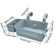 thumbnail image 3 of Popular!Maojin Bandeja de cesta de almacenamiento con portavasos Accesorios para piscinas elevadas Almacenamiento mejorado para organizar toallas y bebidas Se adapta a la mayoría de las piscinas, 3 of 3