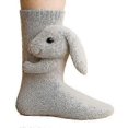 thumbnail image 1 of Cozy winter Socks for Women - Fun Christmas Animal Socks with Deer & Cat, 1 of 2