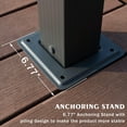 thumbnail image 6 of Kozyard 10' x 13' x 8' Morgan Outdoor Extra-Large Frame Beige Aluminum Pergolas, Waterproof, 6 of 7