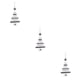 thumbnail image 5 of Matsuzay Letras de Navidad Adornos decorativos Colgantes de árbol de Navidad Guarnición de festival colgante de , gris Type1 NO1, 5 of 6