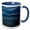 Blue/White, variant on 3drose, Salton Sea, Imperial Valley, California 2., 11oz Two-tone Yellow Mug