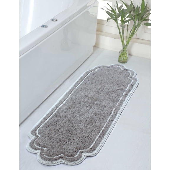 Home Weavers 100% Cotton Gradation Collection Bathroom Decore | Washable Rug | Bathroom Mat | Kitchen rug | Bathroom Rug Set | Bath Mat Set | Bath Floor Mat Non Slip, 21"x34", Coral