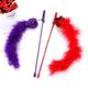 thumbnail image 5 of 2 Piezas Correa De Bola Interactiva Retráctil Divertido Animal Creativo Palo Y Tease Gato Púrpura Rojo Para Varitas Suministros Para Gatitos Juguetes Teaser Portátiles Palos Sincero Electrónica, 5 of 5
