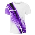 thumbnail image 3 of Chemises à Manches Longues pour Hommes Imprimé Décontracté Col Rond T-Shirt à Manches Courtes, Chemises à Manches Longues pour Hommes Coton, 3 of 5