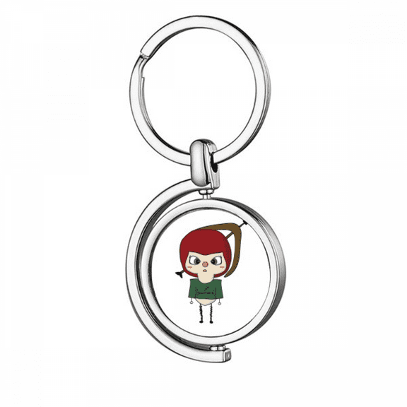Constellation Luck Tendency Sagittarius Zeuss UU Rotating Keychain Metal Keyring Holder