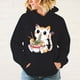 thumbnail image 2 of Nueva sudadera con capucha de gato kawaii comiendo ramen para mujeres, hombres y adolescentes, informal, con personalidad, sudadera de manga larga a la moda, 2 of 5