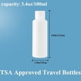 thumbnail image 7 of GIXUSIL 3.4oz Travel Bottles for Toiletries TSA Approved Leakproof Squeeze Plastic Empty Travel Size Bottles Refillable Liquid Containers with Labels (5 Pack), 7 of 7