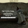 thumbnail image 6 of QBLEEV Warm Dog Winter Coat Windproof Cozy for Outdoor with Zipper Dog Cold Weather Jacket Fleece Lined for Large ,Small and Medium Dogs,Reflective Dog Clothes with Leash Hole,Beige,XL, 6 of 7