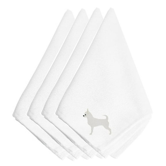 Carolines Treasures BB3450NPKE Chihuahua Embroidered Napkins, Set of 4