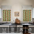 thumbnail image 4 of Kitchen Curtains 36 Inch Short - 3 Panel Set, Rod Pocket Window Curtain with Papaya Tropical Fruit Pattern, 100% Polyester for Farmhouse, Cafe, Kitchen, Living Room, Bedroom, Easy Wash, 4 of 6