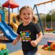 thumbnail image 4 of Tops de Manga Corta Linda con Impresión Gráfica para Niños Niños Y Niñas, Tela Suave Transpirable para la Temporada Escolar, Juego Informal, 4 of 9