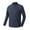 Mens T Shirts Dark Blue, variant on Mens Plus Size Workout T-Shirts Big & Tall Casual Mock Neck Long Sleeve Athletic Tops Basic Solid Slim Stretchy Comfort Pullover T Shirts
