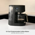 thumbnail image 5 of Thyme & Table 12-Cup Programmable Drip Coffee Maker with 60oz Water Reservoir, 4 Brew Modes, and Warming Plate, Slate Grey, 5 of 12
