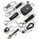 thumbnail image 4 of Llavero con logotipo de coche de cuero y metal 3D para Skoda 3 2 VRS Vision Kodiaq Favorit Rapid Octavia A5, accesorios para coche, 4 of 5