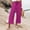 Purple, variant on TRUBKH Women Linen Pants Drop Crotch Harem Pants Pull On Pants Baggy Yoga Pants Women Fashion Drawstring Lightweight Paperbag Pant Breezy Pants Women Wide Leg Cotton Linen Pant Black L