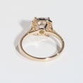 thumbnail image 3 of solitaire jewels 2CT Cushion Moissanit Halo Engagement Ring For Women, 14K Yellow Gold, 3 of 5