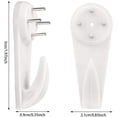 thumbnail image 3 of 30 Pieces Plastic Hardwall Hanger Hooks Concrete Hanging Hooks Invisible Nail Wall Hooks Wall Mount Non-Mark Hooks in 2 Inches for Hardware Concrete Walls Picture Frame, 3 of 7