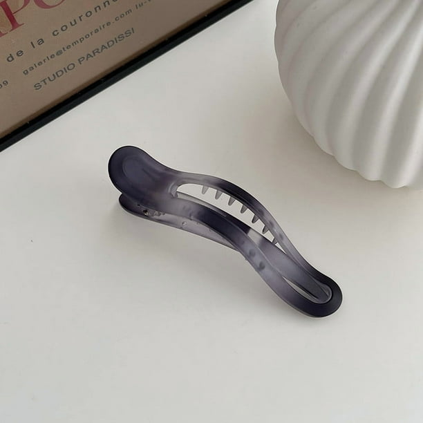Pinzas planas para el cabello para mujeres y niñas. Pinzas planas de garra y pinzas para el cabello grueso. Pinzas de mandíbula. Accesorios para peinar el cabello. Una horquilla.