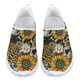 thumbnail image 1 of Zapatos casuales con estampado de mariposas y girasoles para mujer, calzado deportivo plano de verano para exteriores, cómodo y transpirable de malla, 1 of 5