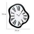 thumbnail image 3 of Wall Clock Statue Ceramic Figurine Artistic Acrylic Material for Living Room Office Bedroom Holiday Decor, 3 of 8
