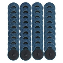 40Pcs 2 in Roll Lock Flap Discs with 1/4inch Holder Die Grinder Attachments 40/60/80/12 mj2013