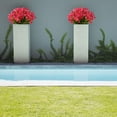thumbnail image 6 of Morttic 4 Bundles Artificial Daffodils Flowers, Fake Artificial Greenery UV Resistant No Fade Faux Plastic Plants Indoor Outdoor Home Decor (Red), 6 of 6