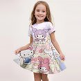 thumbnail image 1 of Sanrio Hello Kitty et Amis Été 2024 pour Enfants de 3 à 14 Ans Fille Robe Respirante Imitation Coton Manches Courtes FGS, 1 of 7