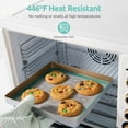 thumbnail image 5 of 446ºF Heat Resistant Macaron Mat: U-Taste 11x11in Non Stick Silicone Baking Mat, Reusable Cookies Pastry Sheet Liner with Edge Enhancement & Circle Measurement for Square Cake Pan (2 PCS, Aqua Sky), 5 of 10