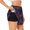 Black, variant on Indian Mandalas Dragonfly Printed 2 in 1 Women's Workout Shorts for Athletic Gym Running Shorts with Phone Pockets-