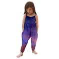 thumbnail image 1 of MIASHUI Combinaisons pour Filles Décontractées Imprimé Ciel Étoilé Sans Manches Combinaisons Amples, Violet, 2-3 Ans, 1 of 4
