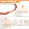 thumbnail image 3 of Uxcell 99.9% Solid Bare Pure Copper Wire Soft 2 Pack 30Ft (9m) 20 Gauge (0.8mm), 3 of 7
