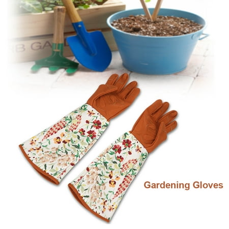 EECOO Long Gloves,1 Pair of Long Sleeve Gardening Gloves Hands Protector for Garden Yard Pruning Trimming Use,Labor