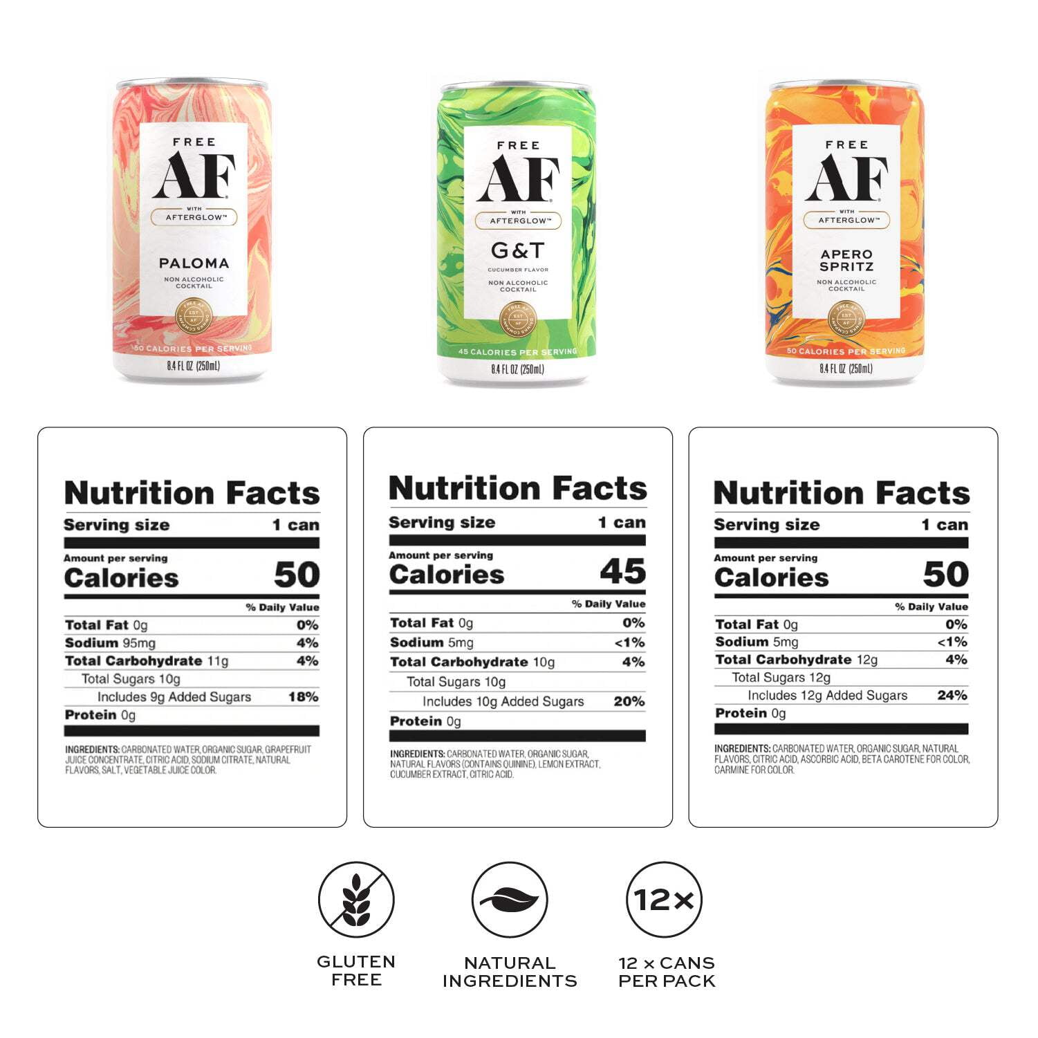 FREE AF Non-Alcoholic Drinks Tasting Pack | Alcohol Alternative