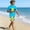 Multicolor, variant on Fnooota Boys Rash Guard Swimsuits 2 Piece, Short Sleeve Beach Summer Boys'Swimwear Kids Bathing Suits Multicolor Size 8