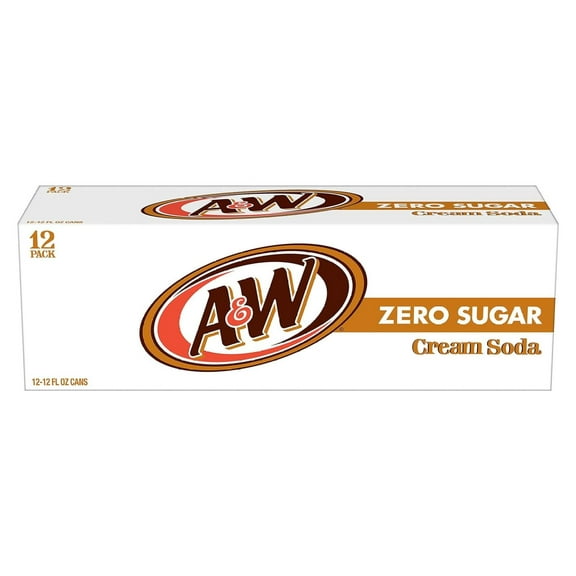 A&W Diet Cream Soda, 12 Fl Oz (Pack of 24)
