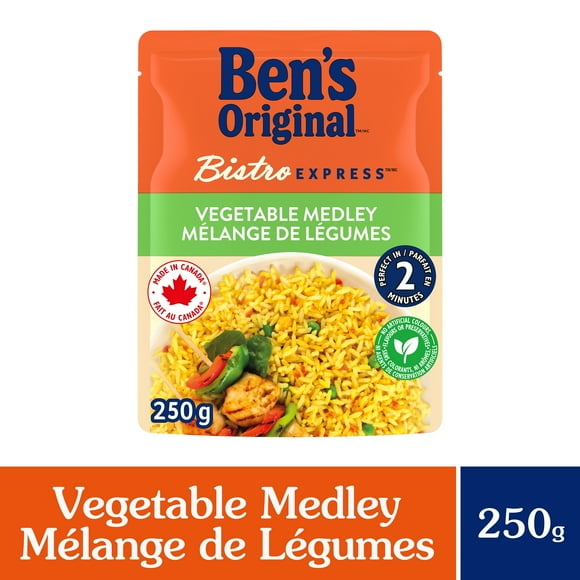 BEN'S ORIGINAL BISTRO EXPRESS Vegetable Medley Rice Side Dish, 250g Pouch, Perfect Every Time™