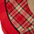 thumbnail image 4 of Northlight 48" Burlap and Red Plaid Christmas Tree Skirt, 4 of 5