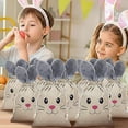 thumbnail image 3 of Easter Goodie Bags 10 Pack, Bunny Rabbit Drawstring Treat Pouches, Reusable Candy Gift Bags for Easter Egg Easter Egg Search Game, Party Favors, Spring Garden Tea Party, Baby Shower Decorations, 3 of 8