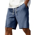 thumbnail image 2 of Stamzod Men Shorts 2026 Summer Elastic Waist Sweat Shorts Men Casual Running Athletic Shorts with Pocket Navy XL, 2 of 7