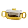 thumbnail image 1 of tazones de bebé,cuencos para bebés cuencos para bebés de silicona Feeding Essential,tazón de comida para bebé tazón de alimentación para bebé fácil de sacar,Diseño de paredes Amarillo, 1 of 8