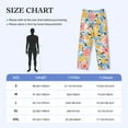 thumbnail image 4 of Picia Watercolor Wildflowers Mens Soft Woven Cotton Elastic Waistband Sleep Pajama Pant Lounge Sleep Pant With Pockets And Drawstring-XX-Large, 4 of 9