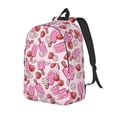 thumbnail image 1 of Balery Strawberry Popsicle Mochila Clásica Impresa Básica para Viaje, Mochila Escolar Resistente al Agua, Mochila de Lona con Correas Ajustables-Medium, 1 of 5