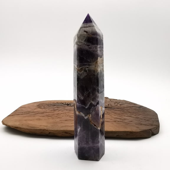 dream amethyst Crystal Towers ~ Natural Healing Crystal Point Obelisk for Reiki Healing and Crystal Grid 0.426kg