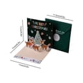 thumbnail image 3 of Christmas Cards 4.3x4.3inch Small Up Card With Envelopes Stickers 3D Cute Holiday Greeting Cards Santa Snowman Reindeer Xmas Tree Christmas Cards For Kids丨F, 3 of 7